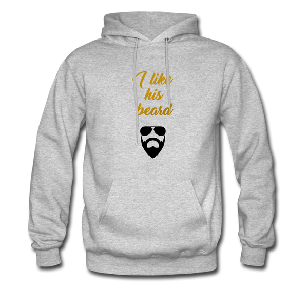 I Like His Beard Women's Hoodie - heather gray