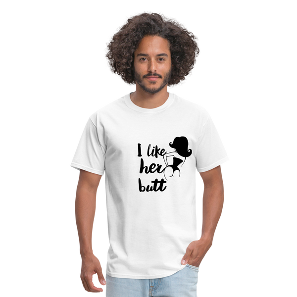 I Like Her Butt Men's T-Shirt - white