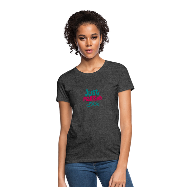 Just Married Women's T-Shirt - heather black