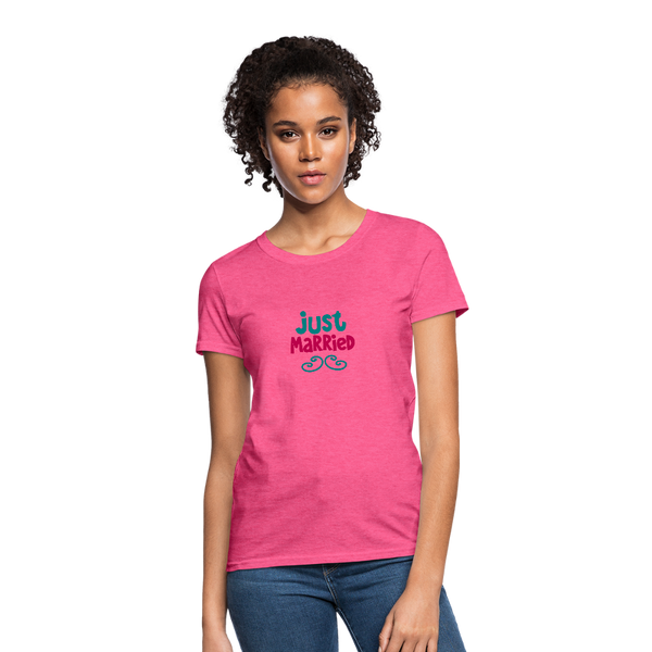 Just Married Women's T-Shirt - heather pink