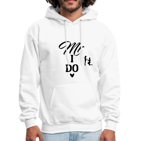 Mr. I Do Men's Hoodie - white