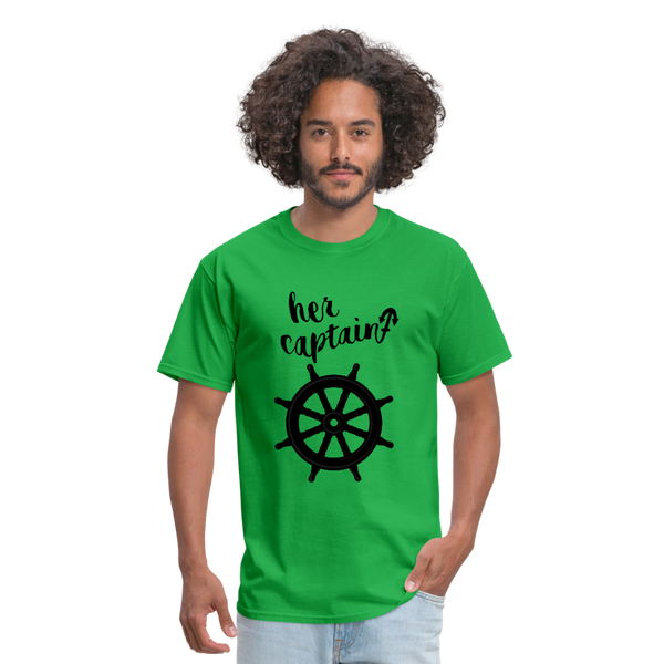 Her Captain Men's T-Shirt - bright green