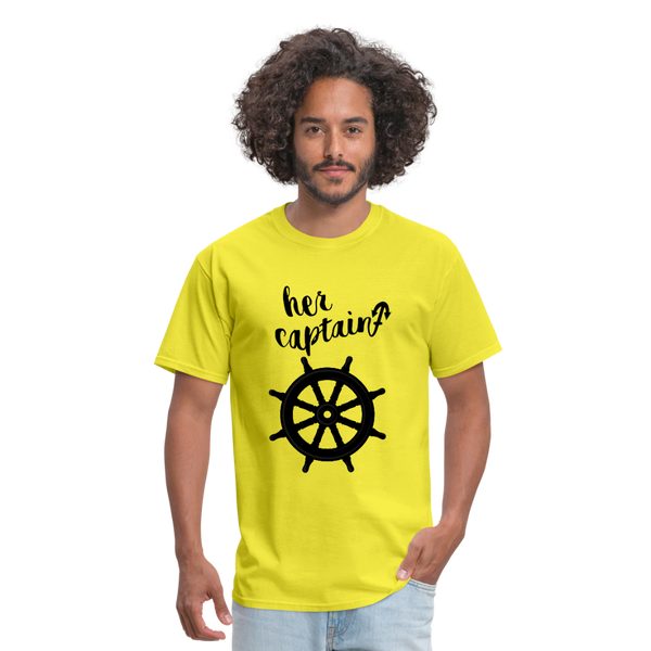 Her Captain Men's T-Shirt - yellow