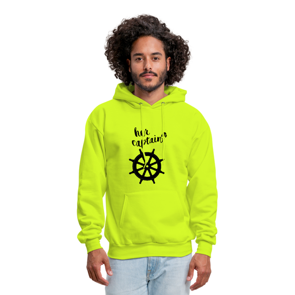 Her Captain Men's Hoodie - safety green