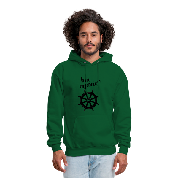 Her Captain Men's Hoodie - forest green