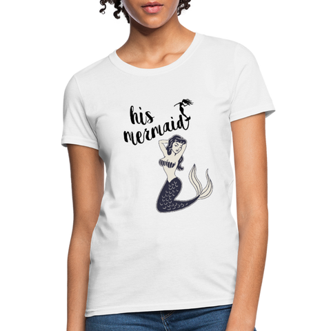 His Mermaid Women's T-Shirt - white