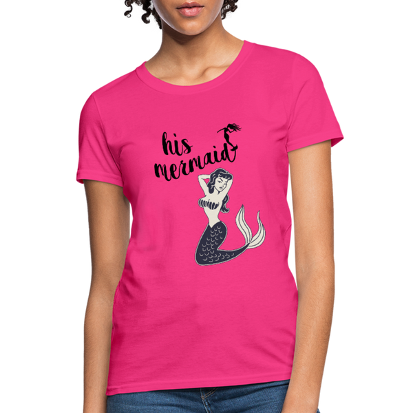 His Mermaid Women's T-Shirt - fuchsia