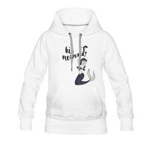 His Mermaid Women’s Premium Hoodie - white