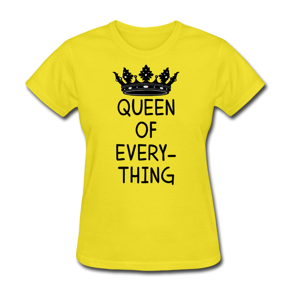 Queen of Everything Women's T-Shirt - yellow