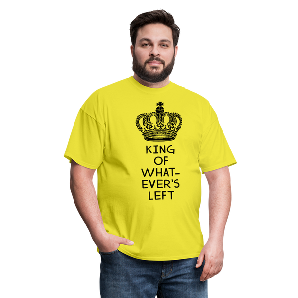 King of Whatever's Left Men's T-Shirt - yellow