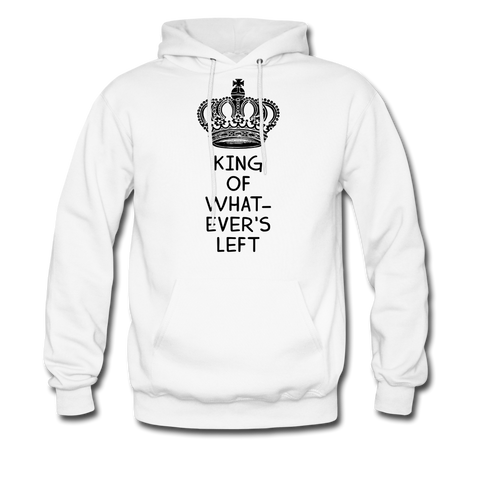 King of Whatever's Left Men's Hoodie - white