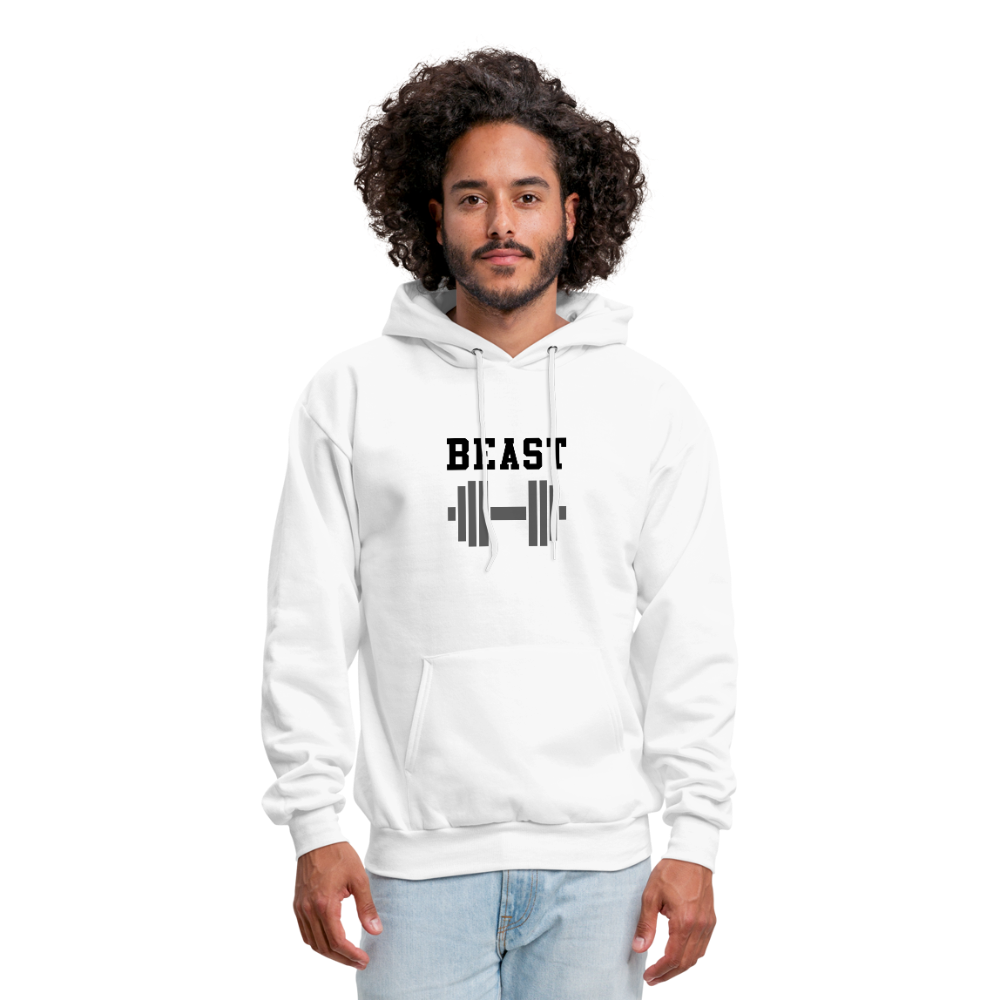 Beast Men's Hoodie - white