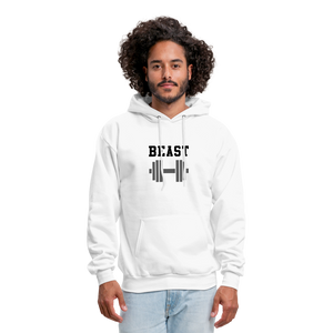 Beast Men's Hoodie - white