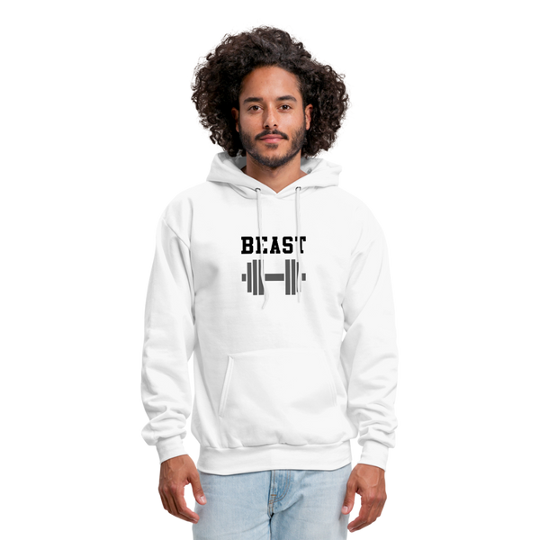 Beast Men's Hoodie - white