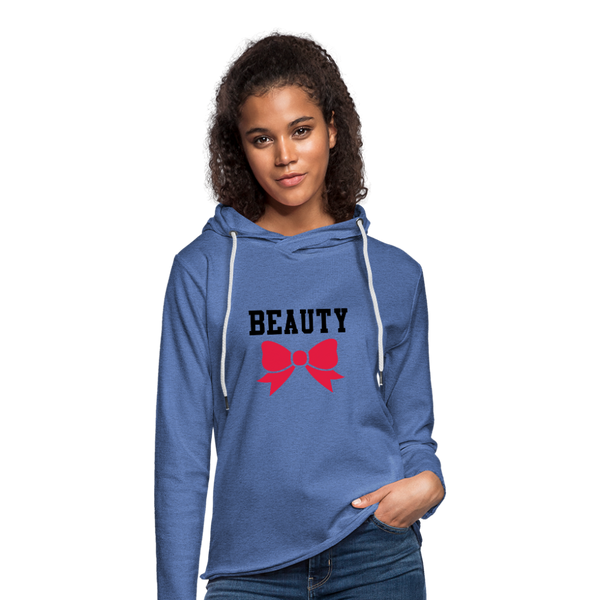 Beauty Lightweight Terry Hoodie - heather Blue