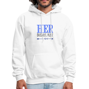 Her Better Half Men's Hoodie - white