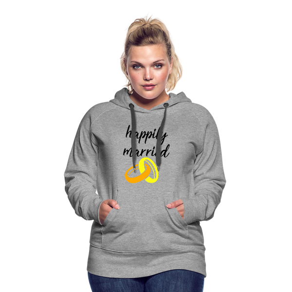 Happily Married Women’s Premium Hoodie - heather gray