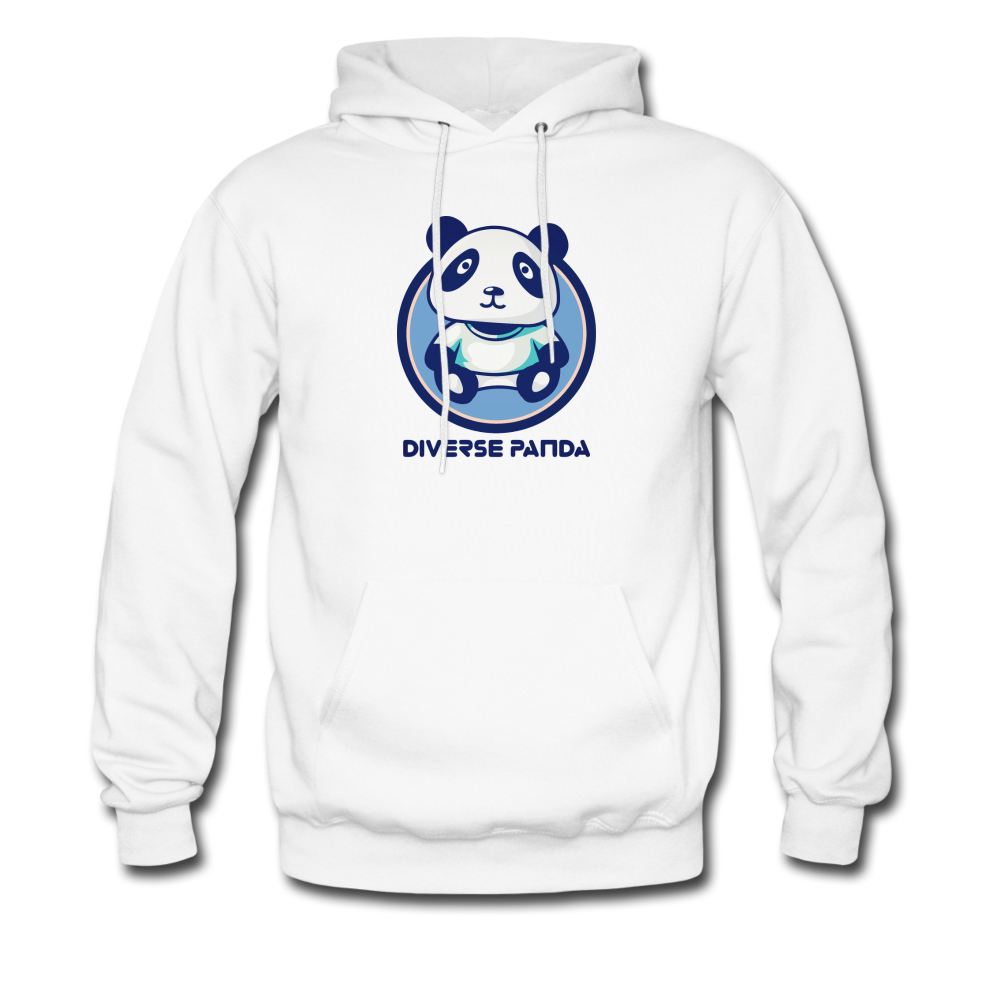 Diverse Panda Blue Lighter Themed Unisex Hoodie - white