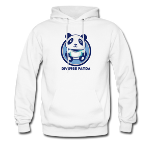 Diverse Panda Blue Lighter Themed Unisex Hoodie - white