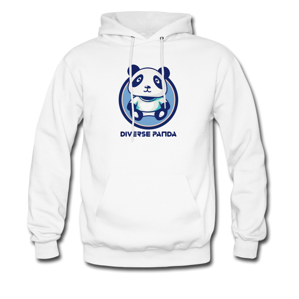 Diverse Panda Blue Lighter Themed Unisex Hoodie - white