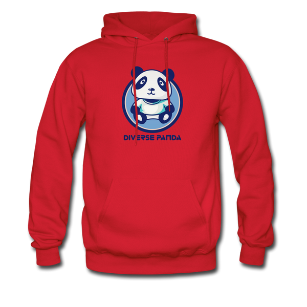 Diverse Panda Blue Lighter Themed Unisex Hoodie - red