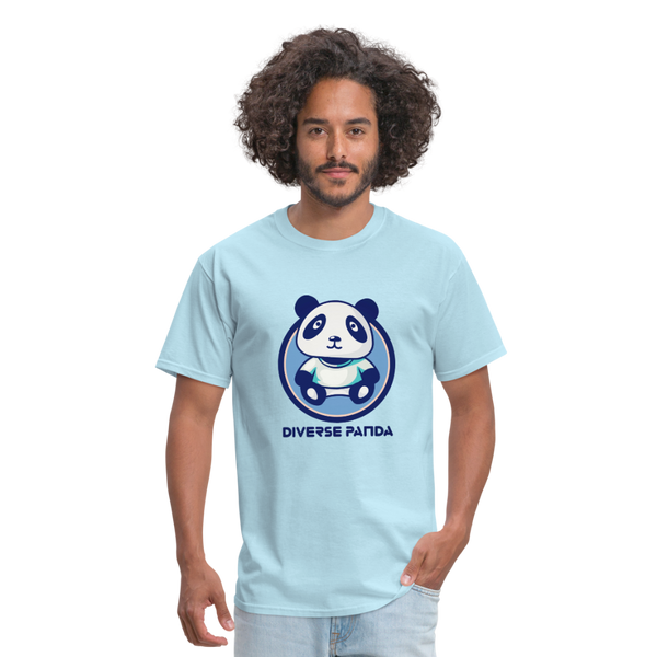 Diverse Panda Blue Lighter Themed Men's T-Shirt - powder blue