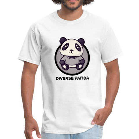 Diverse Panda Sephia Themed Men's T-Shirt - white