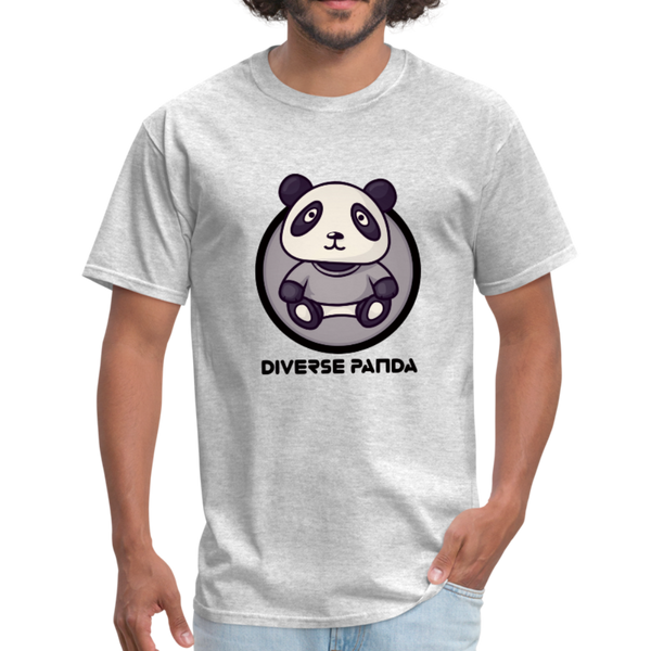 Diverse Panda Sephia Themed Men's T-Shirt - heather gray