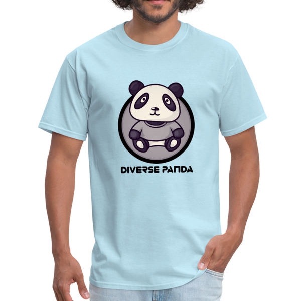 Diverse Panda Sephia Themed Men's T-Shirt - powder blue