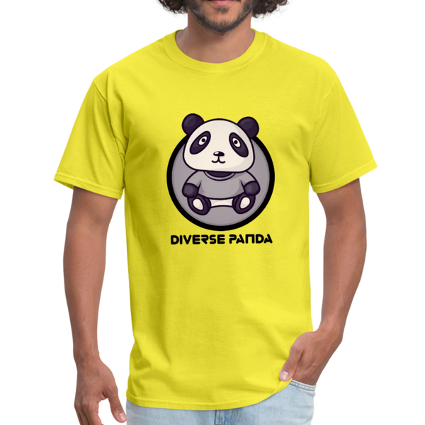 Diverse Panda Sephia Themed Men's T-Shirt - yellow