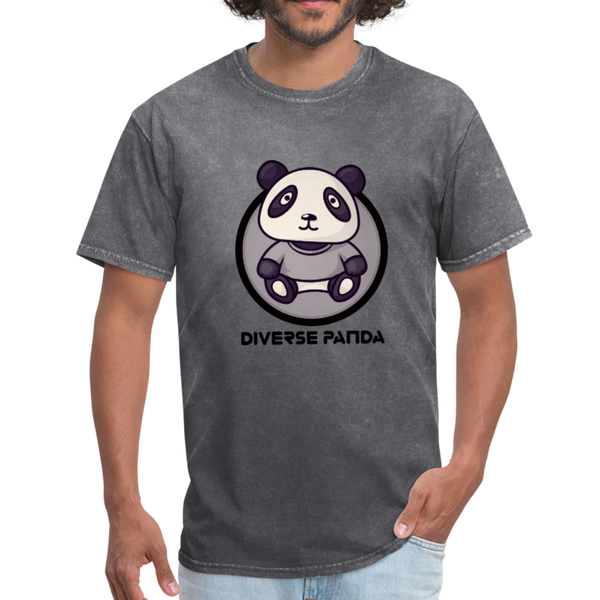 Diverse Panda Sephia Themed Men's T-Shirt - mineral charcoal gray