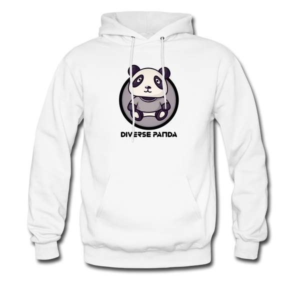 Diverse Panda Sephia Themed Unisex Hoodie - white