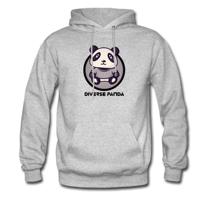 Diverse Panda Sephia Themed Unisex Hoodie - heather gray