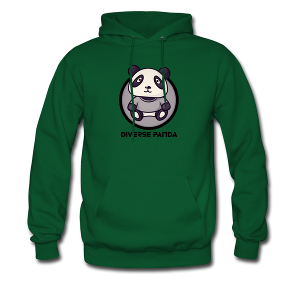 Diverse Panda Sephia Themed Unisex Hoodie - forest green