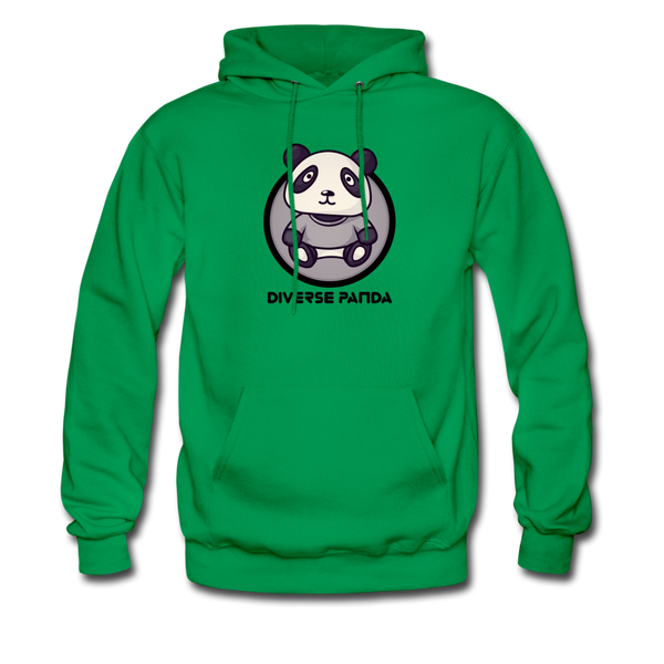 Diverse Panda Sephia Themed Unisex Hoodie - kelly green