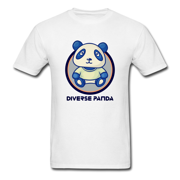 Diverse Panda Soft Lens Themed Men's T-Shirt - white