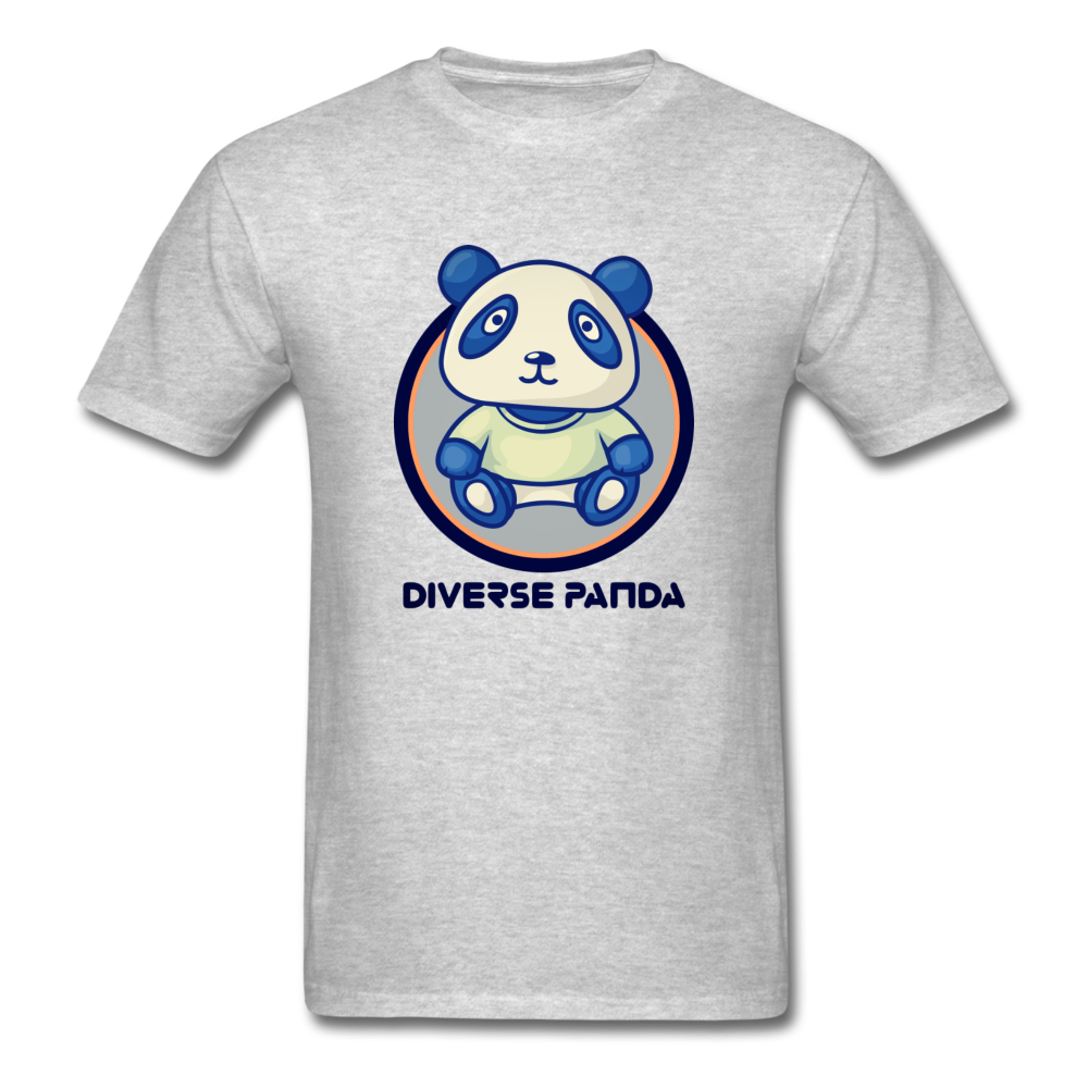 Diverse Panda Soft Lens Themed Men's T-Shirt - heather gray