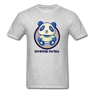 Diverse Panda Soft Lens Themed Men's T-Shirt - heather gray