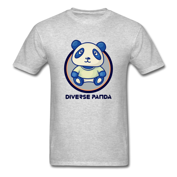 Diverse Panda Soft Lens Themed Men's T-Shirt - heather gray