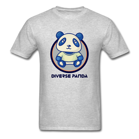 Diverse Panda Soft Lens Themed Men's T-Shirt - heather gray