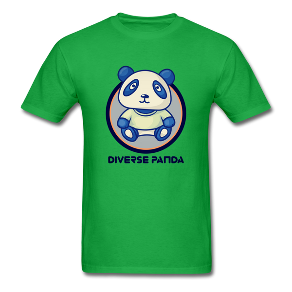 Diverse Panda Soft Lens Themed Men's T-Shirt - bright green