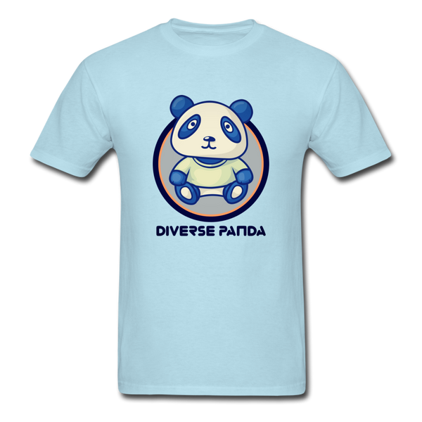 Diverse Panda Soft Lens Themed Men's T-Shirt - powder blue