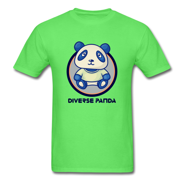 Diverse Panda Soft Lens Themed Men's T-Shirt - kiwi