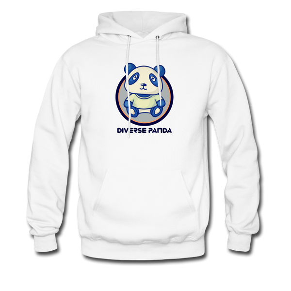 Diverse Panda Soft Lens Themed Unisex Hoodie - white