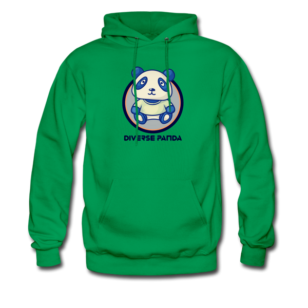 Diverse Panda Soft Lens Themed Unisex Hoodie - kelly green