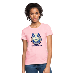 Diverse Panda Soft Lens Themed Women's T-Shirt - pink