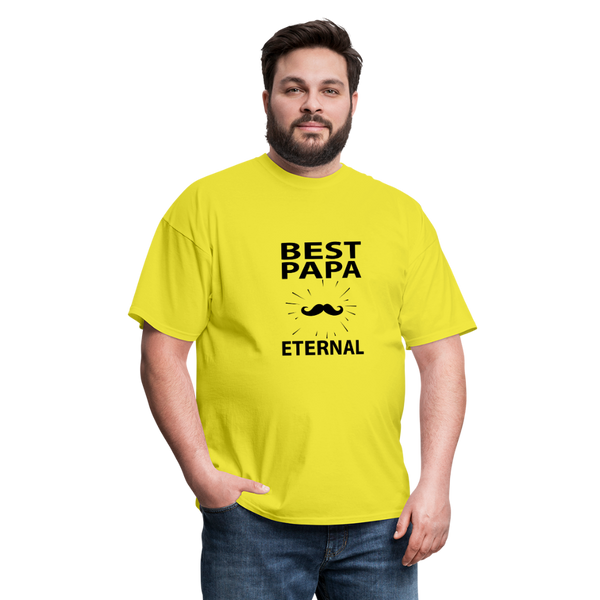 Best Papa Eternal Men's T-Shirt - yellow