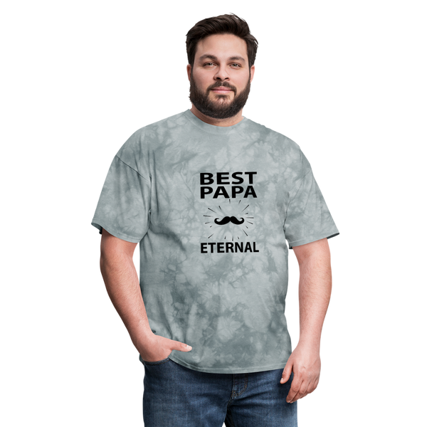 Best Papa Eternal Men's T-Shirt - grey tie dye