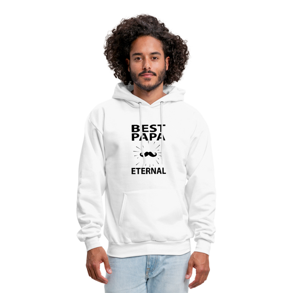 Best Papa Eternal Men's Hoodie - white