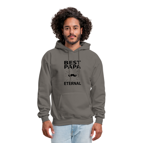 Best Papa Eternal Men's Hoodie - asphalt gray